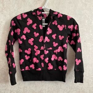 Disney Parks girls size medium black / pink jacket